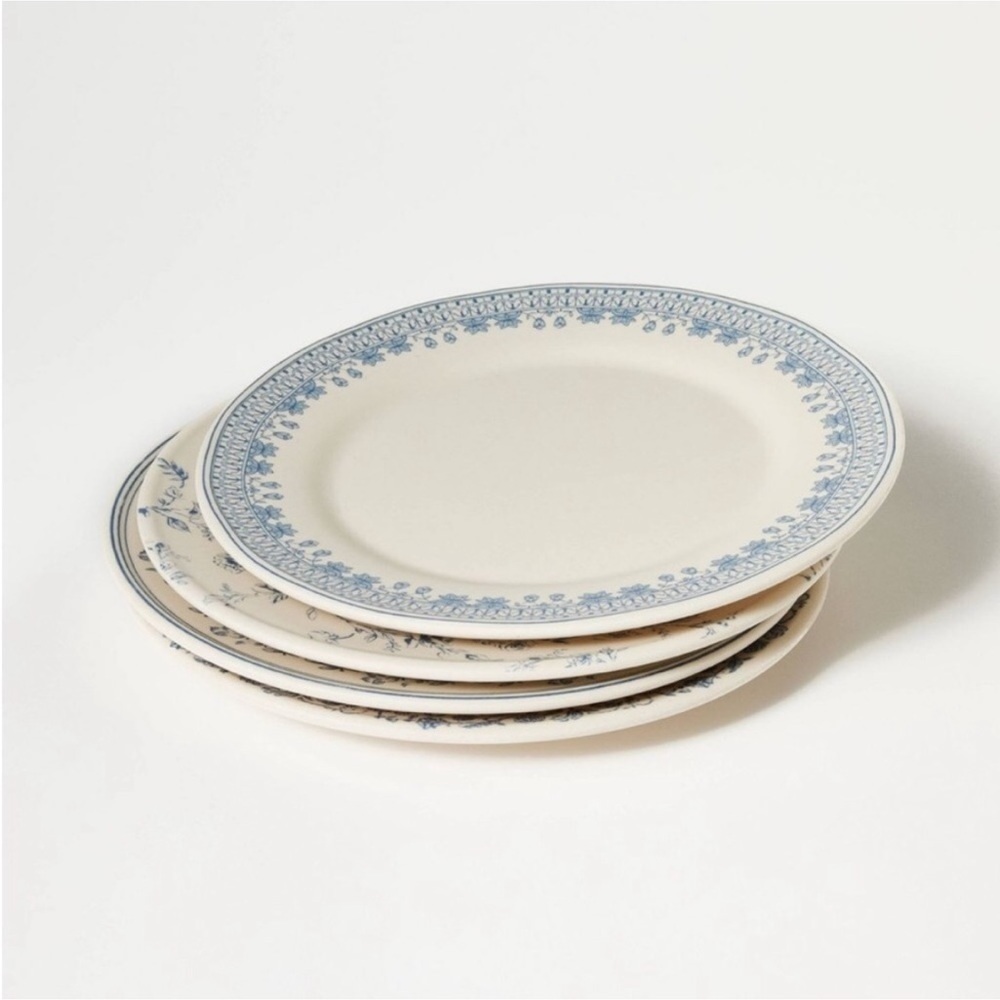 Studio McGee 4pc 10.5" Melamine Mixed Pattern Dinner Plate Set 2024 Release